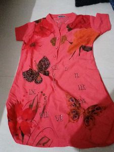 Butterfly Print Kurta