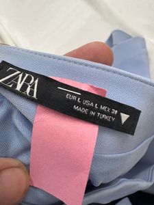 Zara Blue Tube Top