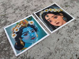 Radha Krishna oil painting canvas Artwork