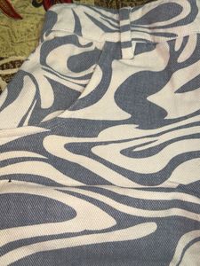 Blue Patterned Shorts