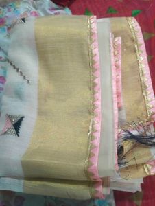 Cream Colour Saree