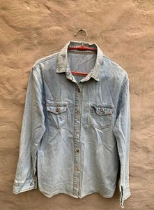 vintage old money Denim Shirt
