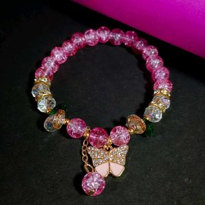 Pink Butterfly Bracelet