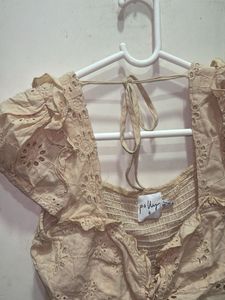Eyelet Crop Top