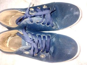 Denim Blue Shoes For Women