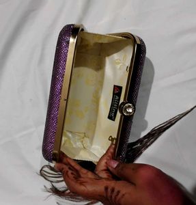 Sparkly Purple Clutch