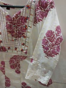 ON SALE- NEW- ANARKALI Print Kurta set with Duppat