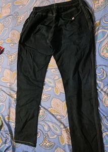 Branded Denim Track Pant