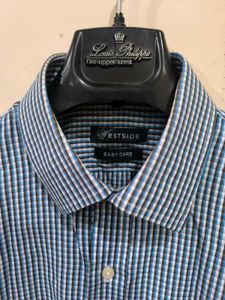 Blue,Maroon,White,Black Chequed Shirt From Westsid