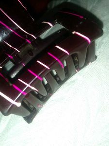 Striped Hair Claw Clip