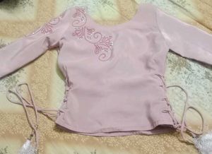 Pink Embellished Blouse