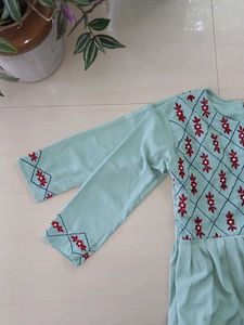 Pastel Embroidered Kurti