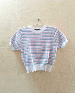 showoff horizontal stripped top