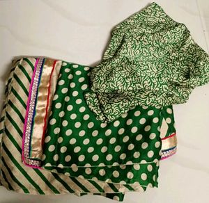 Elegant Striped Saree