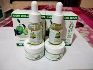 Organic Harvest Vitamin C Face Serum Night Cream 2