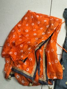 An Orange+Grey Suit