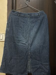 Denim Midi Skirt