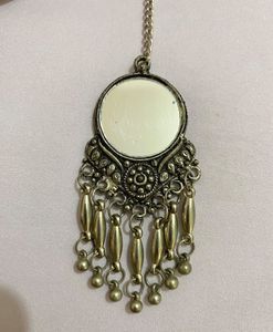Oxidized Silver Maangtika