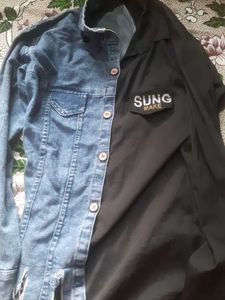 Two-Tone Denim Jacket