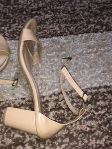 Nude 3inch Heels With Adjust able Straps