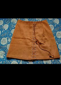 Choco brown Short Skirt