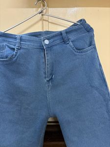 Frayed Hem Flare Jeans