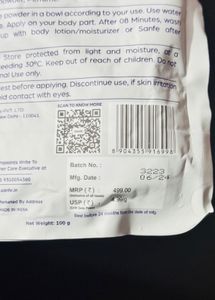 Sanfe hair removal powder