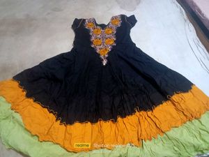 Cotton Black Gown