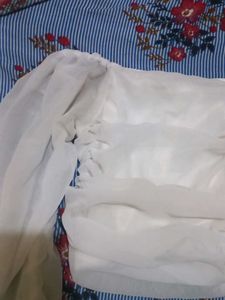 White Sheer Sleeve Top