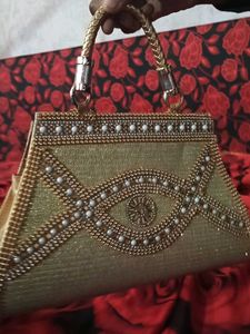 Golden Party Clutch