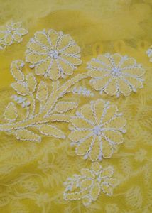 Yellow Lucknowi Chicken Curry Kurta With Inner