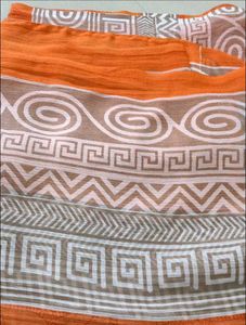 Orange  Saree