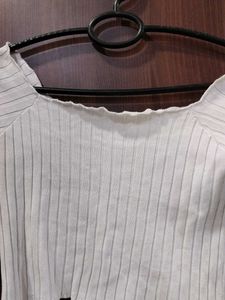 white crop top