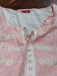 Pure Cotton Pink Kurti