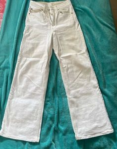 H&M White Wide Leg Pants