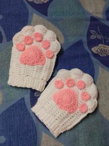 crochet cat paw gloves 🐾🧶