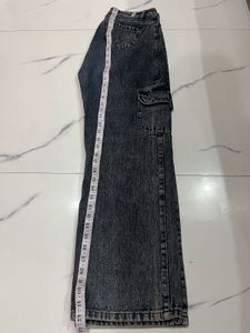 Vintage Acid Wash Cargo Jeans