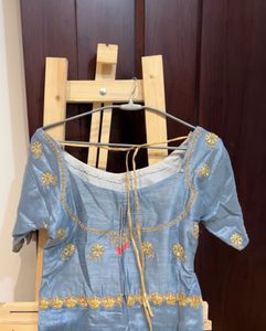 Elegant Powder Blue Lehenga Choli