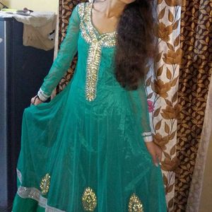 Anarkali Full Gher 3 Peice Long Dress