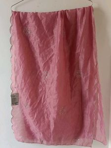Pink Embellished Dupatta