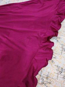 ZARA fuchsia Ruffle dress