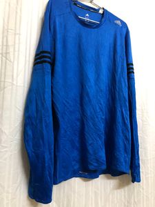 Adidas Running Blue Long Sleeve T Shirt