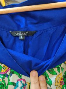 globus Floral Print flair skirt large size