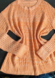 Peach Knit Sweater