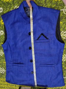 Blue Ethnic Jacket/ Nehru Jacket