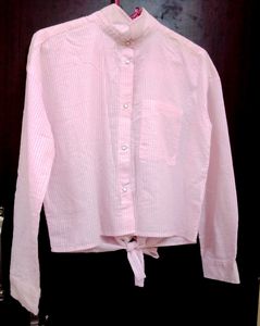 Strip Back Tie Shirt