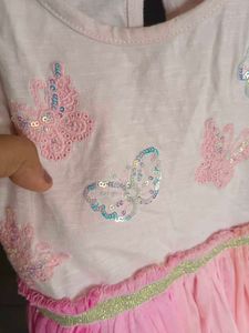 Cute Pink Butterfly Dress