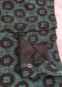 Patterned Mini Skirt