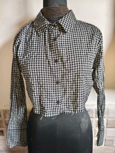 🎊Buy 1, Get 1 Free🎁34"-36" Checkered Crop Top