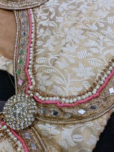 Price Drop 💧 Heavy Net Chiffon Saree + Blouse